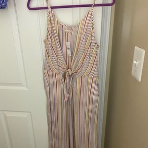 Rainbow stripe jumpsuit!